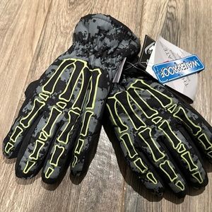 Skeleton Waterproof Ski Gloves